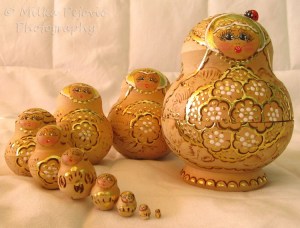 Family of Russian nesting dolls