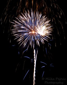 Travel theme: Motion of Fourth of July fireworks